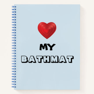 "Heart My Bathmat"-laptop Notitieboek