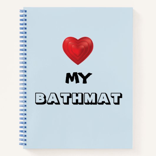 "Heart My Bathmat"-laptop Notitieboek (Voorkant)