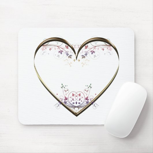 Heart n Flowers Custom Muismat (Met muis)