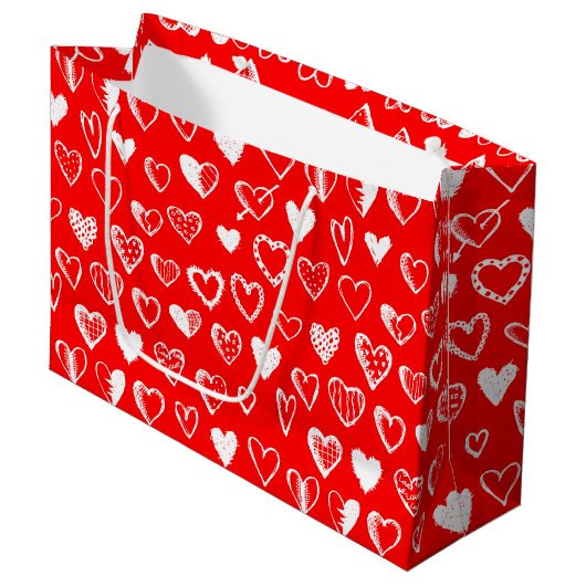 Heart n' Love Gift Bags - Groot Cadeauzakje (Voorkant Gekanteld)