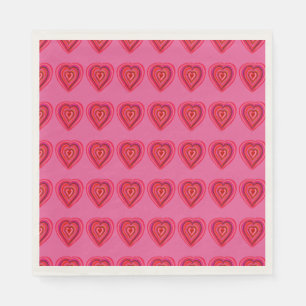 Heart napkins servet