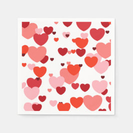 Heart napkins servet