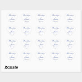 Heart Nautical Wedding Stickers (Vel)