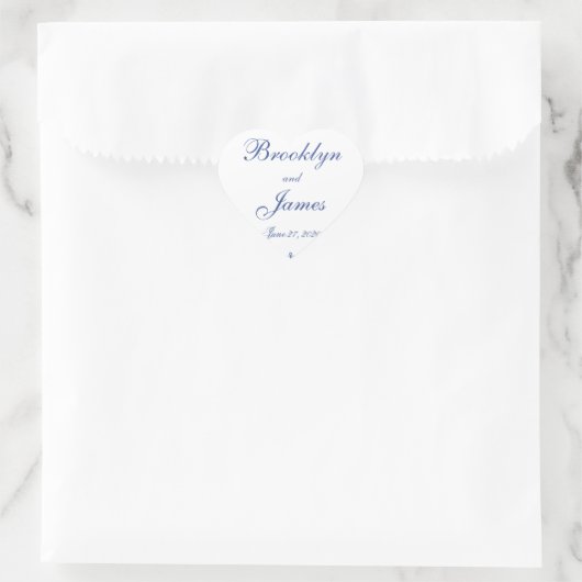 Heart Nautical Wedding Stickers (Tas)