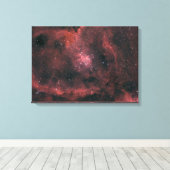 Heart Nebula Canvas Afdruk (Insitu (Houten vloer))
