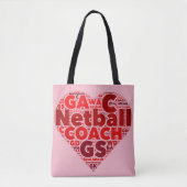 Heart Netball ThMED Coach Canvas tas (Voorkant)
