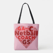 Heart Netball ThMED Coach Canvas tas (Achterkant)