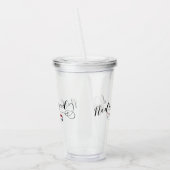 Heart Netherlands Nederland vlag Acryl Drinkbeker (Links)