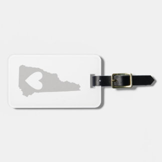 Heart New Hampshire staatssilhouette Bagagelabel