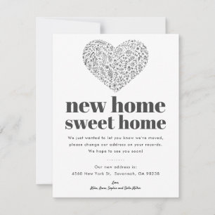 Heart New Home Kaart voor bewegende aankondiging