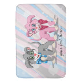 Heart Nose Puppies Cartoon Badmat (Voorkant Verticaal)