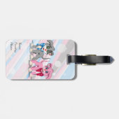 Heart Nose Puppies Cartoon Bagagelabel (Achterkant horizontaal)