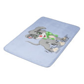 Heart Nose Puppy Cartoon Badmat (Gekanteld)