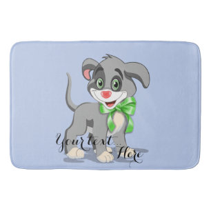 Heart Nose Puppy Cartoon Badmat