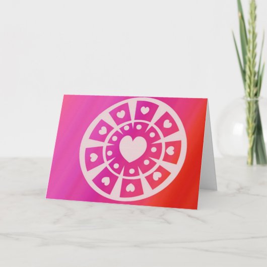 Heart Note Card Feestdagen Kaart (Voorkant)