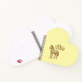 Heart notebook with motivational text and horse notitieboek (Binnen)