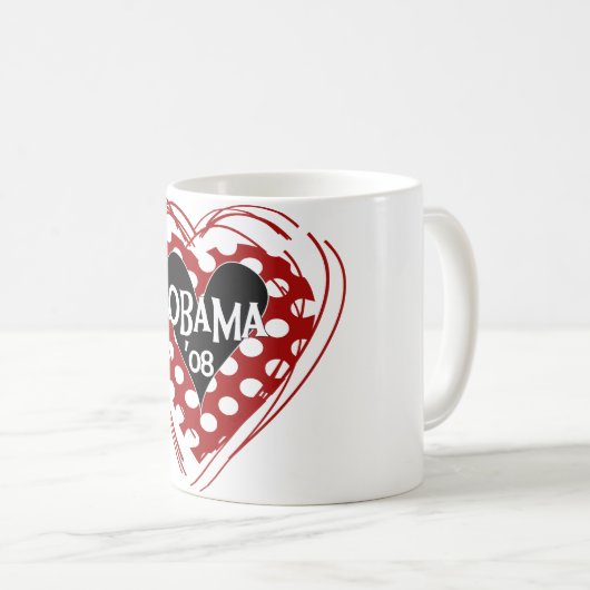 Heart Obama 08 Mok (Voorkant rechts)
