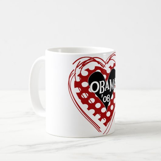 Heart Obama 08 Mok (Voorkant links)