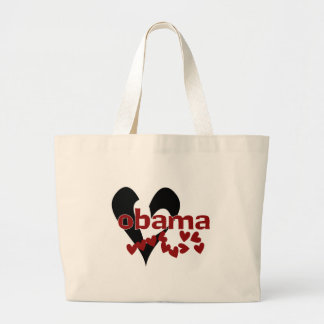 Heart Obama Grote Tote Bag