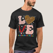 Heart Occupational Therapy Assistant Leopard Valen T-shirt (Voorkant)