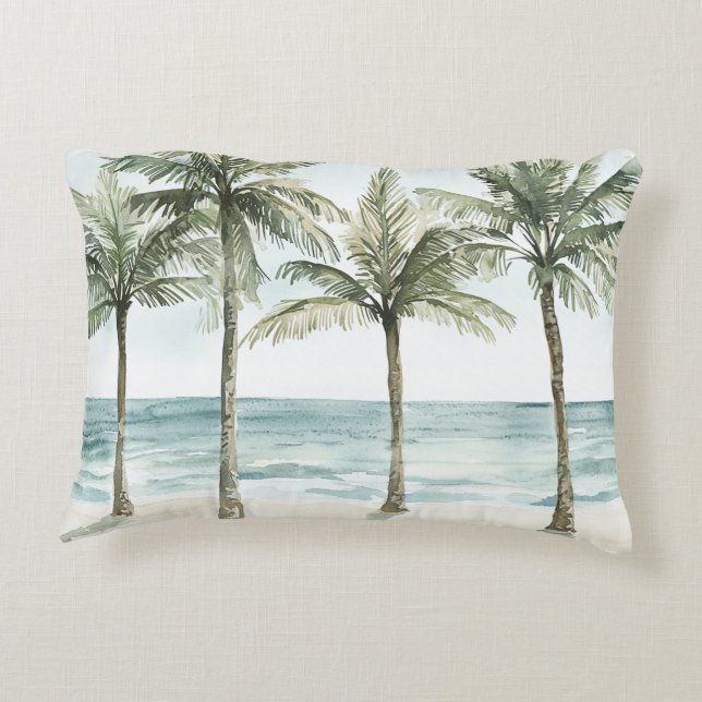 Heart Ocean Beach Accent Kussen (Achterkant)