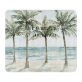 Heart Ocean Beach Snijplank (Voorkant)