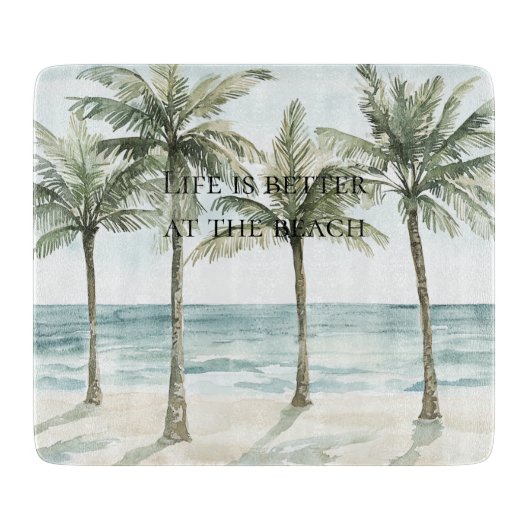 Heart Ocean Beach Snijplank (Voorkant)