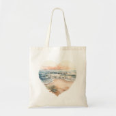 Heart Ocean Beach Tote Bag (Voorkant)