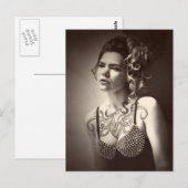 Heart Octopus Tattoo Girl Foto Briefkaart (Voorkant / Achterkant)