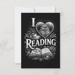 Heart of a Book Lover Bedankkaart