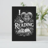 Heart of a Book Lover Bedankkaart (Staand voorkant)