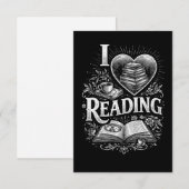 Heart of a Book Lover Bedankkaart (Voorkant / Achterkant)