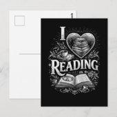 Heart of a Book Lover Briefkaart (Voorkant / Achterkant)