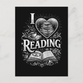 Heart of a Book Lover Briefkaart