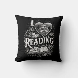 Heart of a Book Lover Kussen