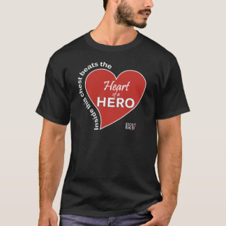 Heart of a Hero - Donkere T-shirts