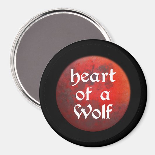 Heart of a Wolf Magnet (Voorkant / Achterkant)