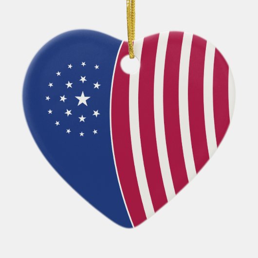 Heart of America Keramisch Ornament (Voorkant)
