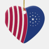 Heart of America Keramisch Ornament (Achterkant)