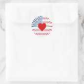 Heart of America Ronde Sticker (Tas)