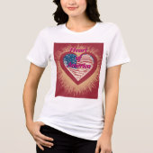 Heart of America Tri-Blend Shirt (Voorkant)