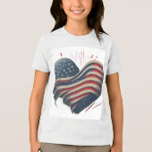Heart of America Tri-Blend Shirt (Voorkant)