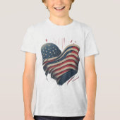 Heart of America Tri-Blend Shirt (Voorkant)