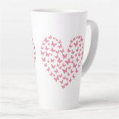 Heart of Capricious Butterflies Latte Mok (Rechterhoek)