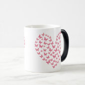 Heart of Capricious Butterflies Magische Mok (Voorkant rechts)