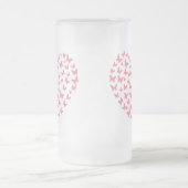 Heart of Capricious Butterflies Matglas Bierpul (Center)