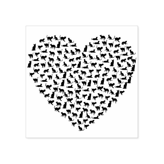 Heart of Cats Art Stempel (Afrduk)