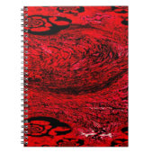 Heart of Chaos – Infinite Red Spiral Notitieboek (Voorkant)