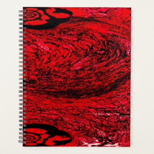 Heart of Chaos – Infinite Red Spiral Planner (Voorkant)