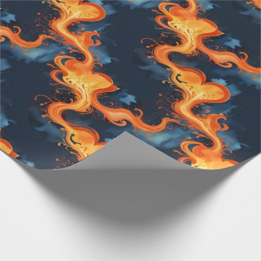 Heart of Flames Fire & Skies Cadeaupapier (Hoek)